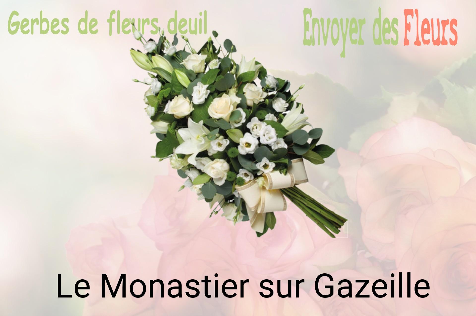 Gerbe de fleurs de deuil livrée à Le Monastier-sur-Gazeille